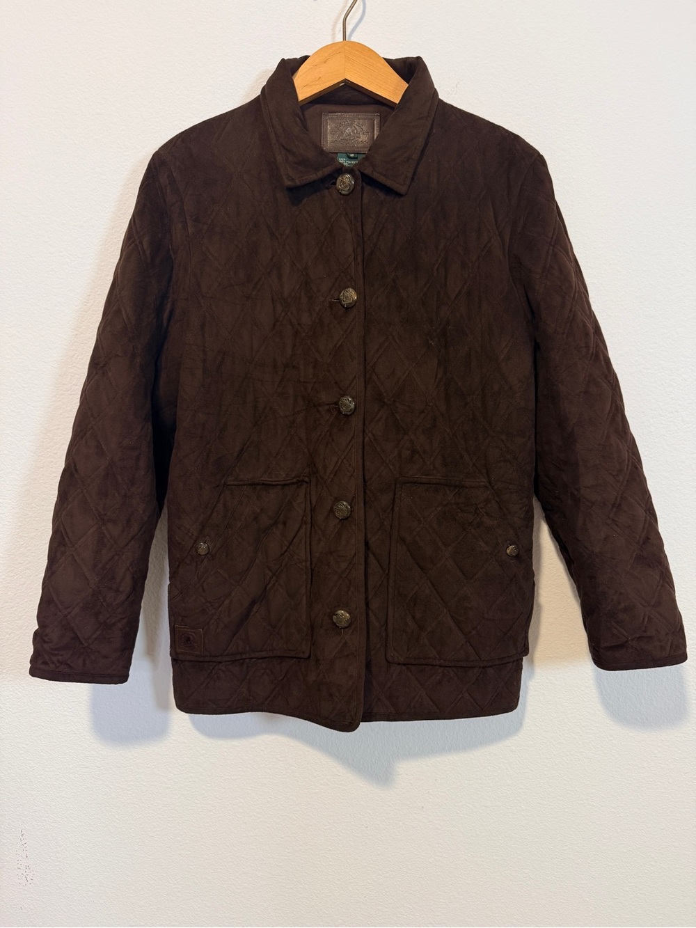Vintage Lauren Ralph Lauren Quilted Barn Jacket Brown Equestrian Women’s Small